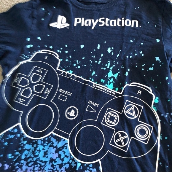Playstation blue short sleeve controller graphic tee in size XXL - Picture 3 of 3